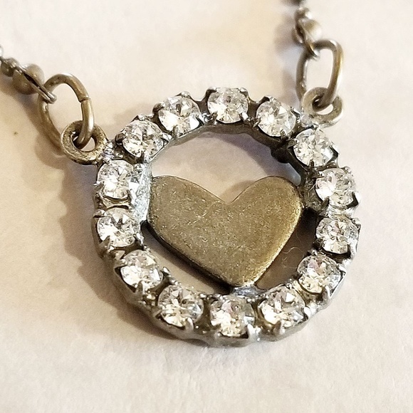 Sabika Jewelry - Sabika Hopeful Heart Necklace Swarovski